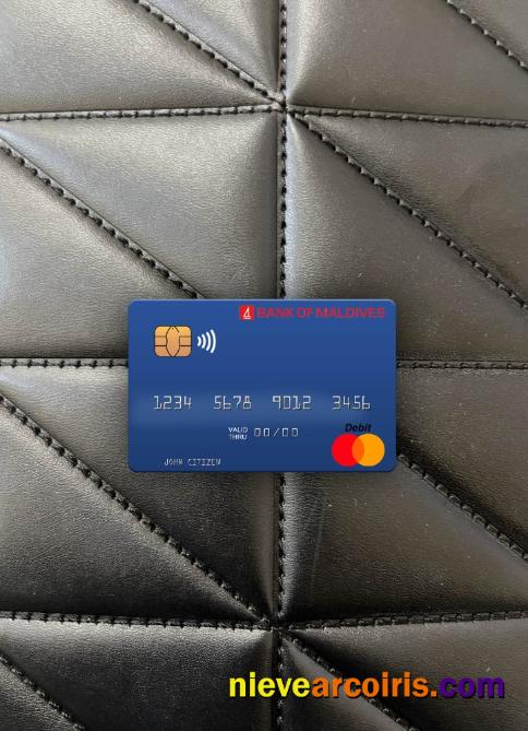 Maldives Bank of Maldives mastercard photolook